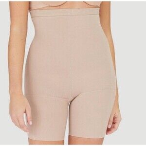 Assets By Spanx High Waist Shaper Short In Nude Sz 1 New